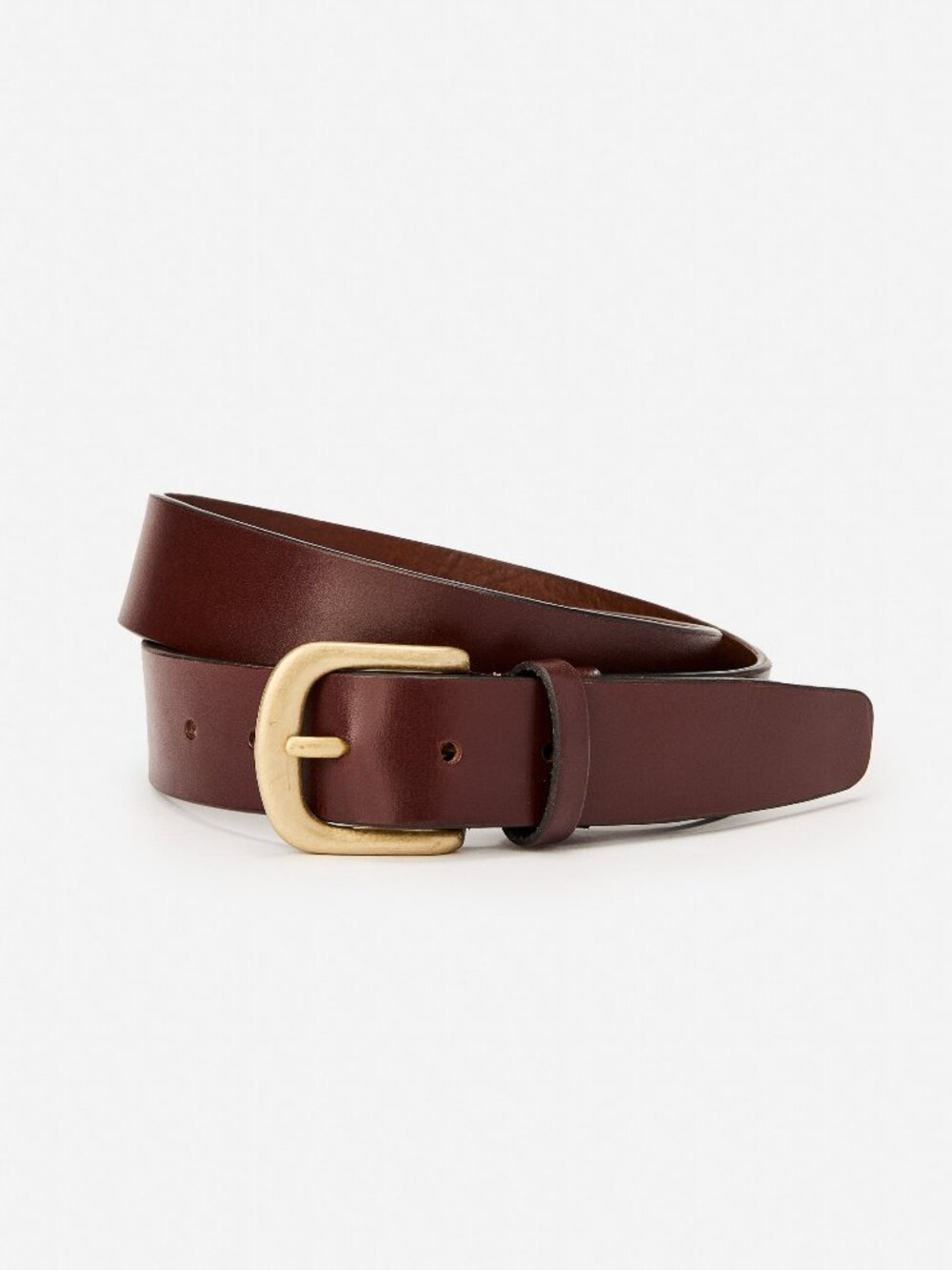 J McLaughlin Tuscan Full Grain Leather Belt - Brown NEW